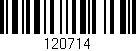 Código de barras (EAN, GTIN, SKU, ISBN): '120714'