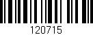 Código de barras (EAN, GTIN, SKU, ISBN): '120715'