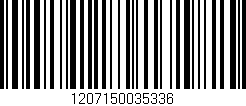 Código de barras (EAN, GTIN, SKU, ISBN): '1207150035336'