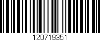Código de barras (EAN, GTIN, SKU, ISBN): '120719351'