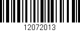 Código de barras (EAN, GTIN, SKU, ISBN): '12072013'