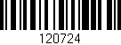 Código de barras (EAN, GTIN, SKU, ISBN): '120724'