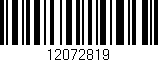 Código de barras (EAN, GTIN, SKU, ISBN): '12072819'