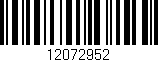 Código de barras (EAN, GTIN, SKU, ISBN): '12072952'