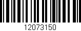 Código de barras (EAN, GTIN, SKU, ISBN): '12073150'