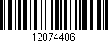 Código de barras (EAN, GTIN, SKU, ISBN): '12074406'