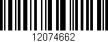 Código de barras (EAN, GTIN, SKU, ISBN): '12074662'