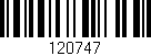Código de barras (EAN, GTIN, SKU, ISBN): '120747'