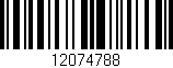 Código de barras (EAN, GTIN, SKU, ISBN): '12074788'