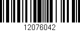 Código de barras (EAN, GTIN, SKU, ISBN): '12076042'