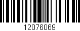 Código de barras (EAN, GTIN, SKU, ISBN): '12076069'