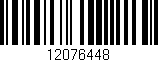 Código de barras (EAN, GTIN, SKU, ISBN): '12076448'