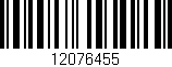 Código de barras (EAN, GTIN, SKU, ISBN): '12076455'