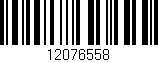 Código de barras (EAN, GTIN, SKU, ISBN): '12076558'
