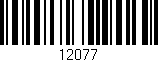 Código de barras (EAN, GTIN, SKU, ISBN): '12077'