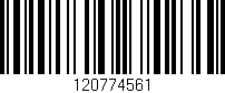 Código de barras (EAN, GTIN, SKU, ISBN): '120774561'