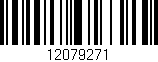 Código de barras (EAN, GTIN, SKU, ISBN): '12079271'