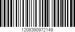 Código de barras (EAN, GTIN, SKU, ISBN): '1208380972149'