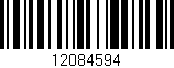 Código de barras (EAN, GTIN, SKU, ISBN): '12084594'