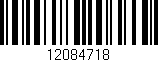 Código de barras (EAN, GTIN, SKU, ISBN): '12084718'