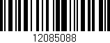 Código de barras (EAN, GTIN, SKU, ISBN): '12085088'