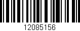Código de barras (EAN, GTIN, SKU, ISBN): '12085156'