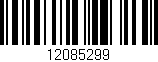 Código de barras (EAN, GTIN, SKU, ISBN): '12085299'