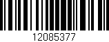 Código de barras (EAN, GTIN, SKU, ISBN): '12085377'
