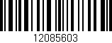 Código de barras (EAN, GTIN, SKU, ISBN): '12085603'