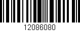 Código de barras (EAN, GTIN, SKU, ISBN): '12086080'