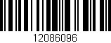 Código de barras (EAN, GTIN, SKU, ISBN): '12086096'