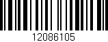 Código de barras (EAN, GTIN, SKU, ISBN): '12086105'