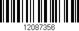 Código de barras (EAN, GTIN, SKU, ISBN): '12087356'