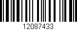 Código de barras (EAN, GTIN, SKU, ISBN): '12087433'