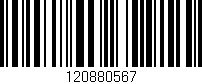Código de barras (EAN, GTIN, SKU, ISBN): '120880567'