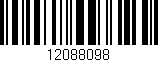 Código de barras (EAN, GTIN, SKU, ISBN): '12088098'