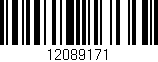 Código de barras (EAN, GTIN, SKU, ISBN): '12089171'