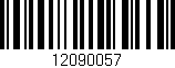 Código de barras (EAN, GTIN, SKU, ISBN): '12090057'