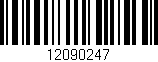 Código de barras (EAN, GTIN, SKU, ISBN): '12090247'