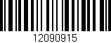 Código de barras (EAN, GTIN, SKU, ISBN): '12090915'