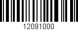 Código de barras (EAN, GTIN, SKU, ISBN): '12091000'