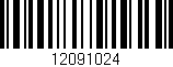 Código de barras (EAN, GTIN, SKU, ISBN): '12091024'