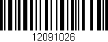 Código de barras (EAN, GTIN, SKU, ISBN): '12091026'