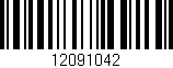 Código de barras (EAN, GTIN, SKU, ISBN): '12091042'