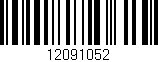 Código de barras (EAN, GTIN, SKU, ISBN): '12091052'