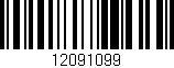 Código de barras (EAN, GTIN, SKU, ISBN): '12091099'