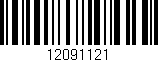Código de barras (EAN, GTIN, SKU, ISBN): '12091121'