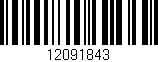 Código de barras (EAN, GTIN, SKU, ISBN): '12091843'