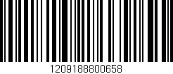 Código de barras (EAN, GTIN, SKU, ISBN): '1209188800658'