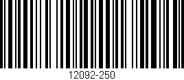 Código de barras (EAN, GTIN, SKU, ISBN): '12092-250'